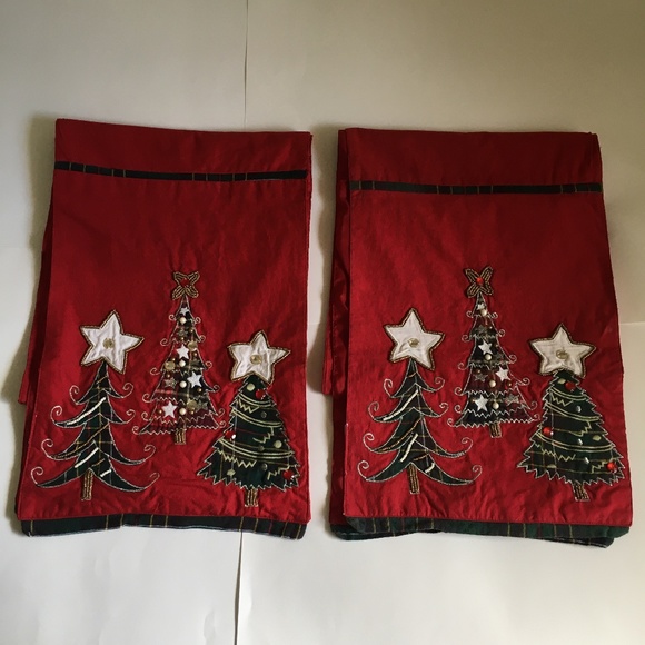 Pier 1 Dining Two Pier Christmas Table Runners Poshmark